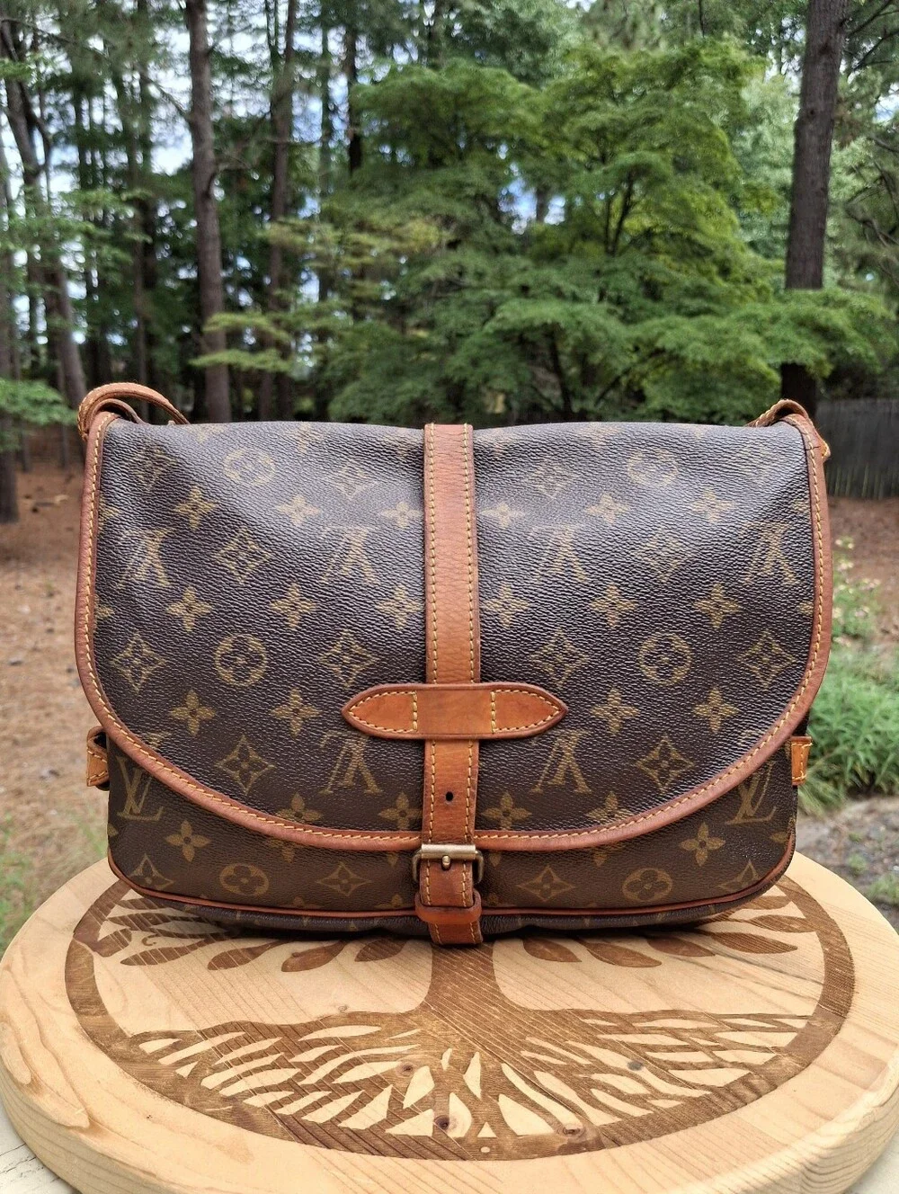 Vintage Louis Vuitton Saumur 30 Monogram Coated Canvas Messenger Saddle Bag - Picture 2 of 16